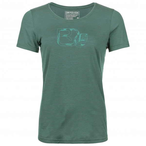 Ortovox Women's 120 Cool Tec Leaf Logo T-Shirt - Merino Shirt 1 Ortovox Women's 120 Cool Tec Leaf Logo T-Shirt - Merino Shirt
