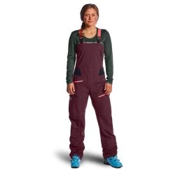Ortovox Women's 3L Deep Shell Bib Pants - Ski Trousers -Ortovox Outdoor ortovox womens 3l deep shell bib pants ski trousers detail 3