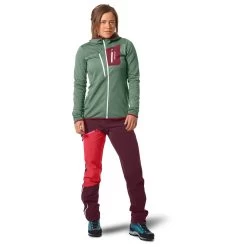 Ortovox Women's Fleece Grid Hoody - Fleece Jacket -Ortovox Outdoor ortovox womens fleece grid hoody fleece jacket detail 2