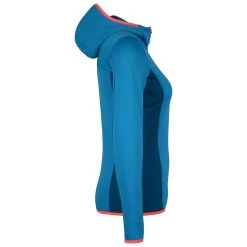 Ortovox Women's Fleece Light Grid Hooded Jacket - Fleece Jacket -Ortovox Outdoor ortovox womens fleece light grid hooded jacket fleece jacket detail 3